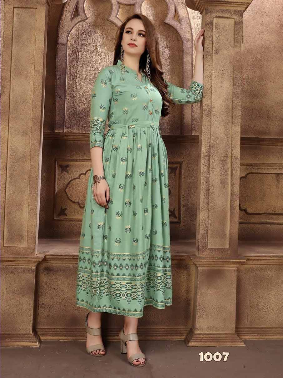 Fabfirki Kitty Party Vol-1 Plain Print Wholesale Kurta Fabfirki Kitty Party Vol-1 Plain Print Wholesale Kurta